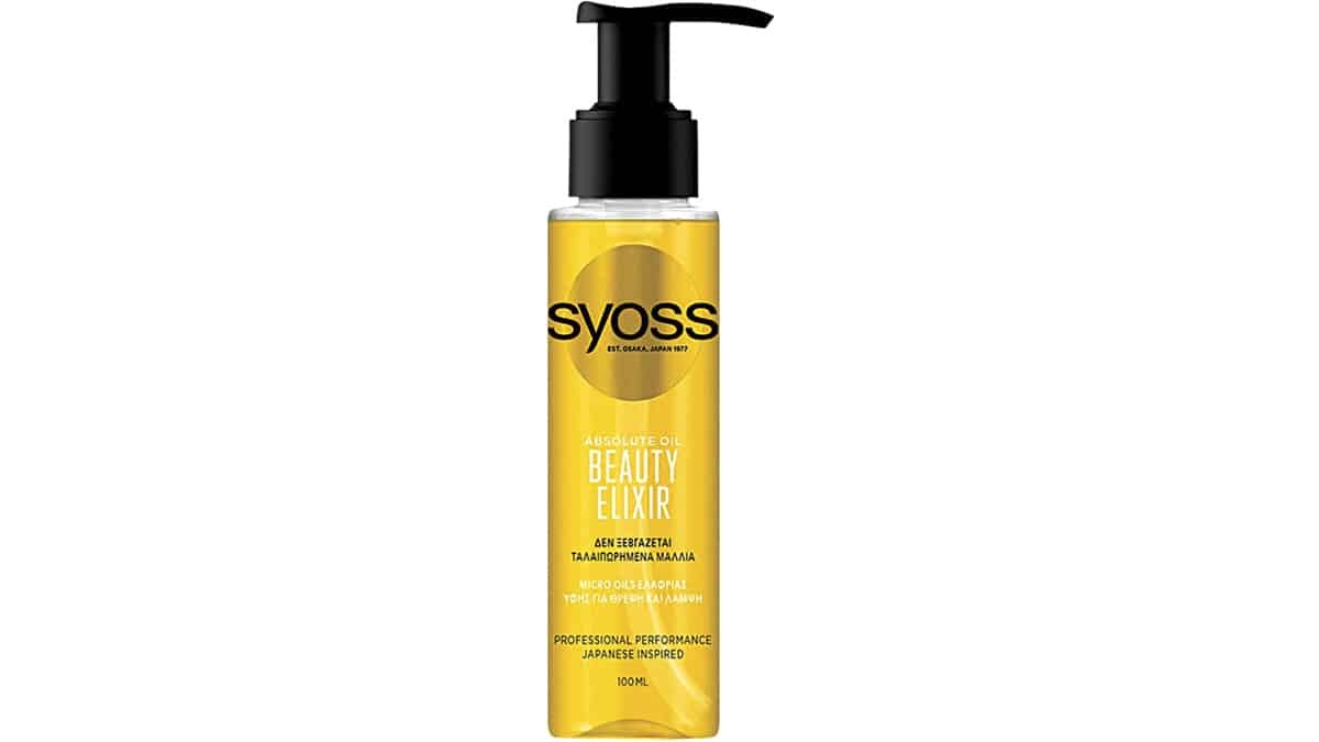 Έλαιο μαλλιών για θρέψη και λάμψη, Absolute Oil, Beauty Elixir, Syoss, €10,27