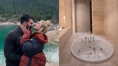 Ιωάννα Τούνη: Το δωμάτιο που μένει με τον Αλεξάνδρου στην Καππαδοκία - Σαν να είναι μέσα σε θόλο, με τζακούζι και μπάνιο τεραστίων διαστάσεων