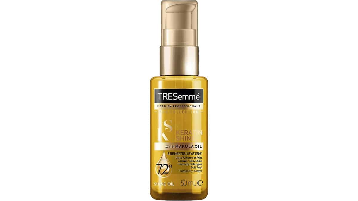 Έλαιο μαλλιών για λάμψη, Keratin Shine with Marula Oil, Shine Oil, TRESemmé, €6,14