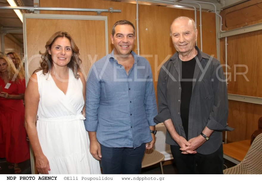 Αλέξης Τσίπρας Περιστέρα Μπαζιάνα Ηρώδειο νυχτερινή έξοδος