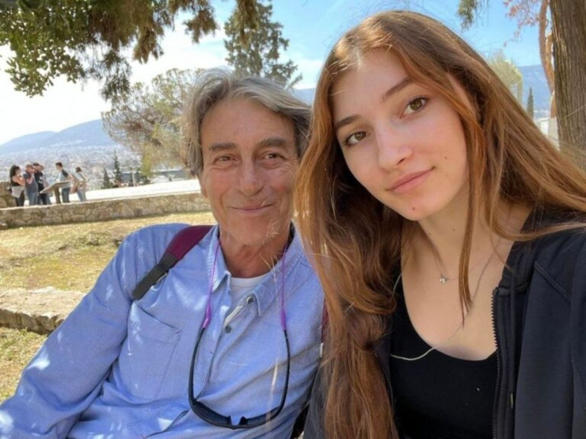 Ο Αίας Μανθόπουλος με την κόρη του