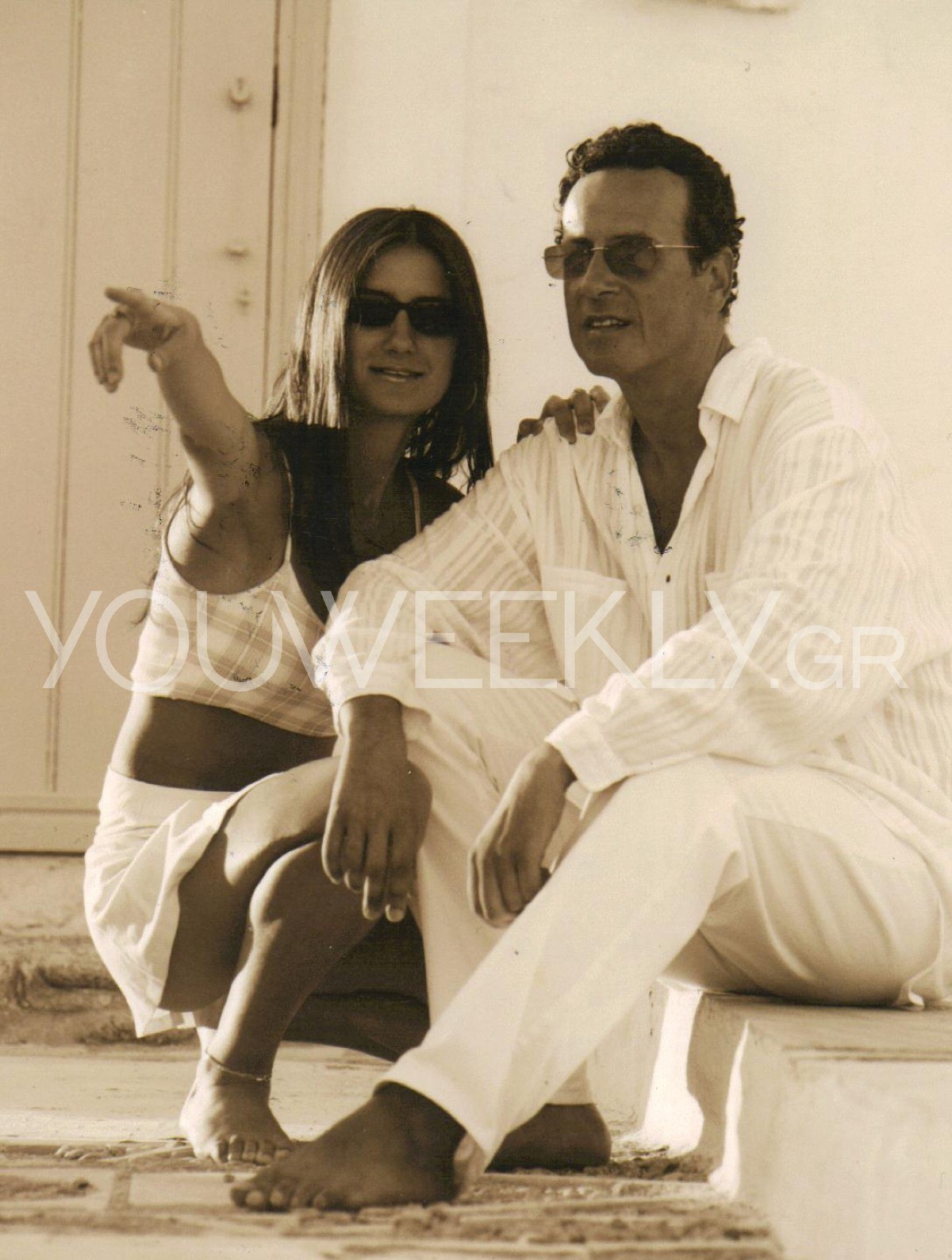 Ο Χάρης Ρώμας με την ανιψιά του