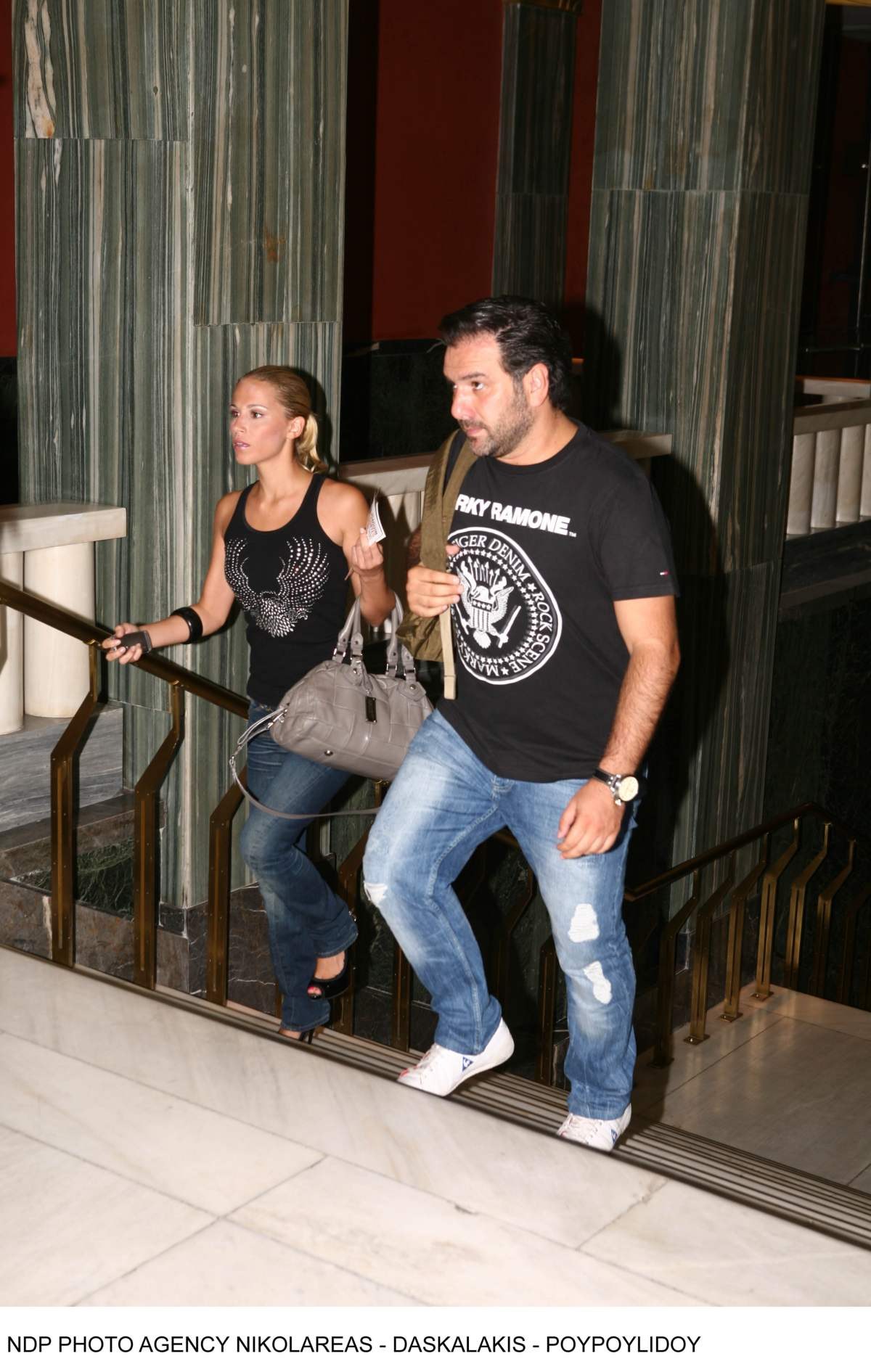 Ο Γρηγόρης Αρναούτογλου και η Νάντια Μπουλέ