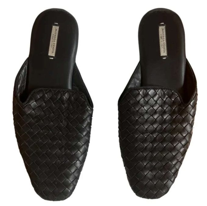 Παπούτσια μαύρα πλεκτά bottega veneta