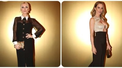 luxury looks για την κατερίνα καινούργιου και την ντορέττα παπαδημητρίου σε βραδινή έξοδο
