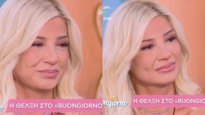 Η Φαίη Σκορδά στο πλατό του Buongiorno