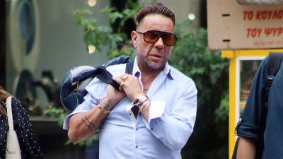 Ο Γιώργος Μαζωνάκης στα γυρίσματα του The Voice
