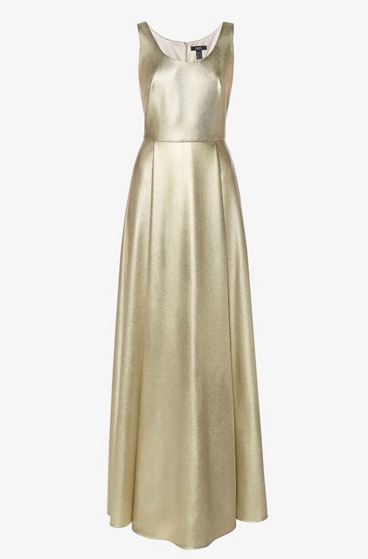 gold metallic φόρεμα MIRO