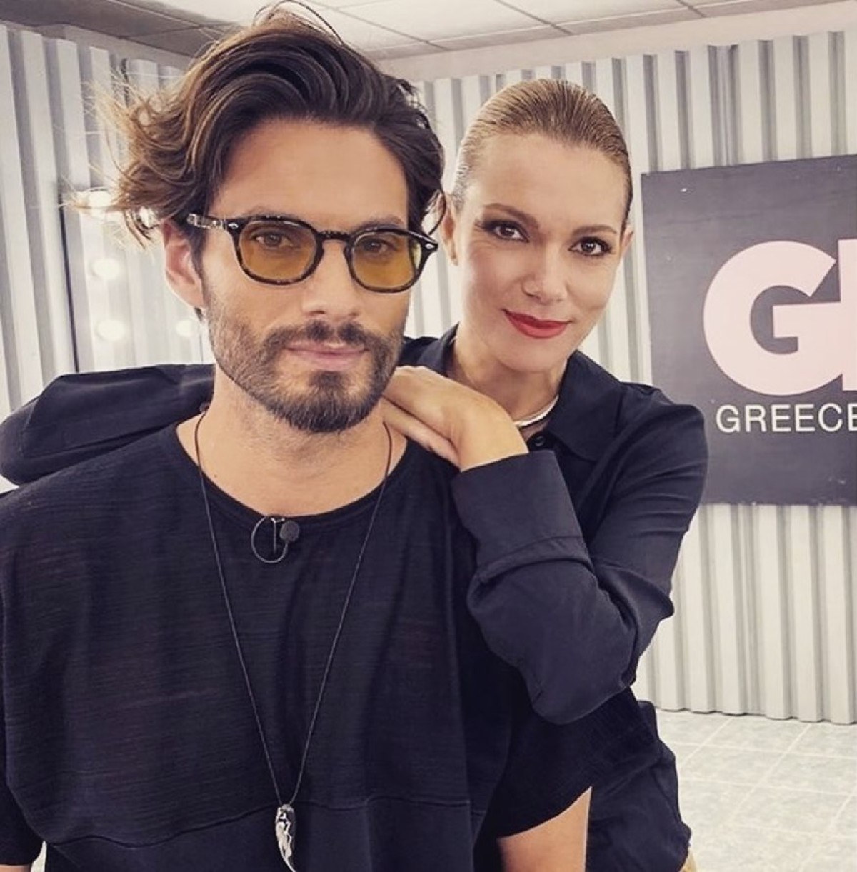 Βίκυ Καγιά και Γιώργος Καράβας στα παρασκήνια του GNTM