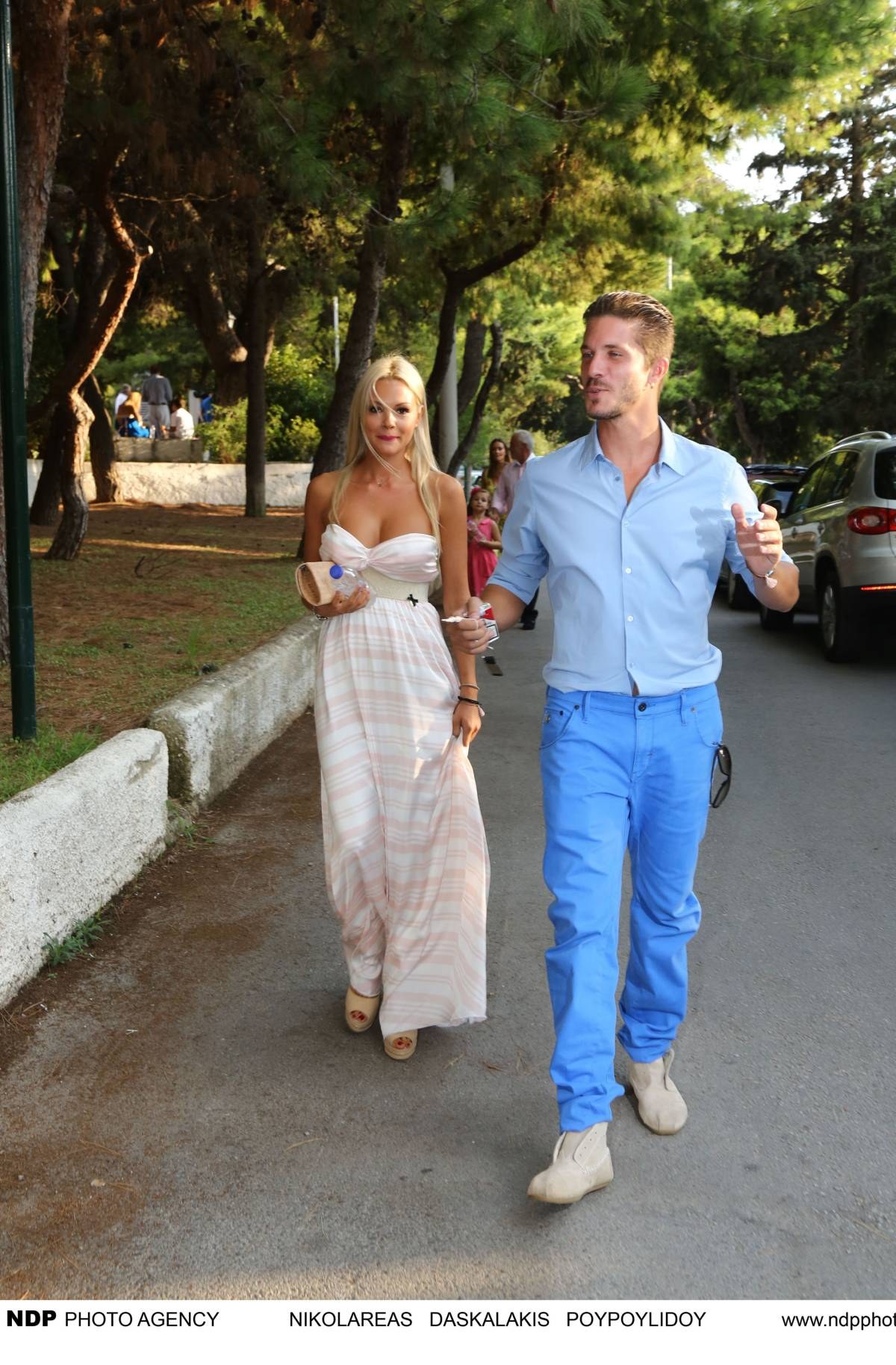 Η Βίκυ Κάβουρα και ο Νίκος Οικονομόπουλος το 2014