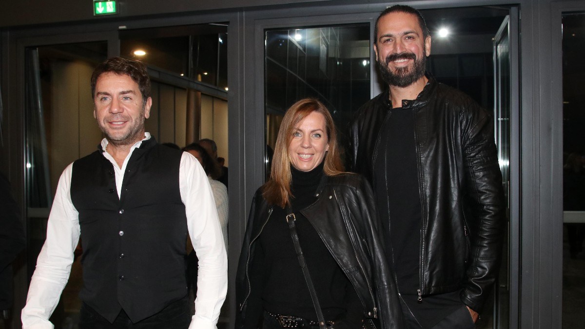 Δημήτρης Μακρυνιώτης με Βάσω Μαζωνάκη και Γιώργο Μαζωνάκη