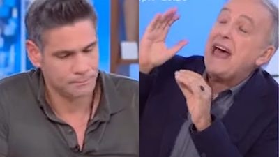 Ο Ανδρέας Μικρούτσικος με τον Δημήτρη Ουγγαρέζο σε έντονο διάλογο