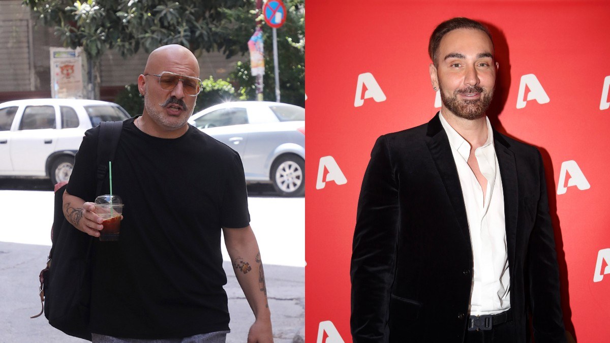 Ο Νίκος Μουτσινάς και ο Νίκος Κοκλώνης στον ALPHA