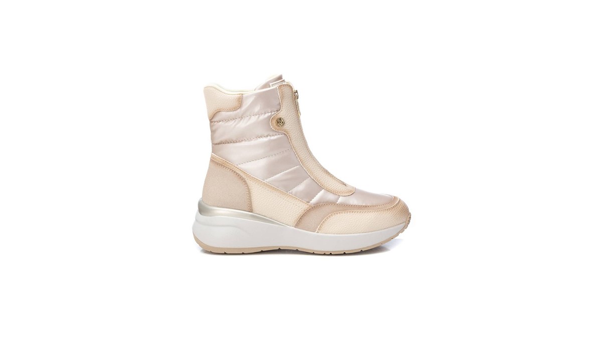 sneakers metallic μπεζ-λευκό onlineshoes.gr