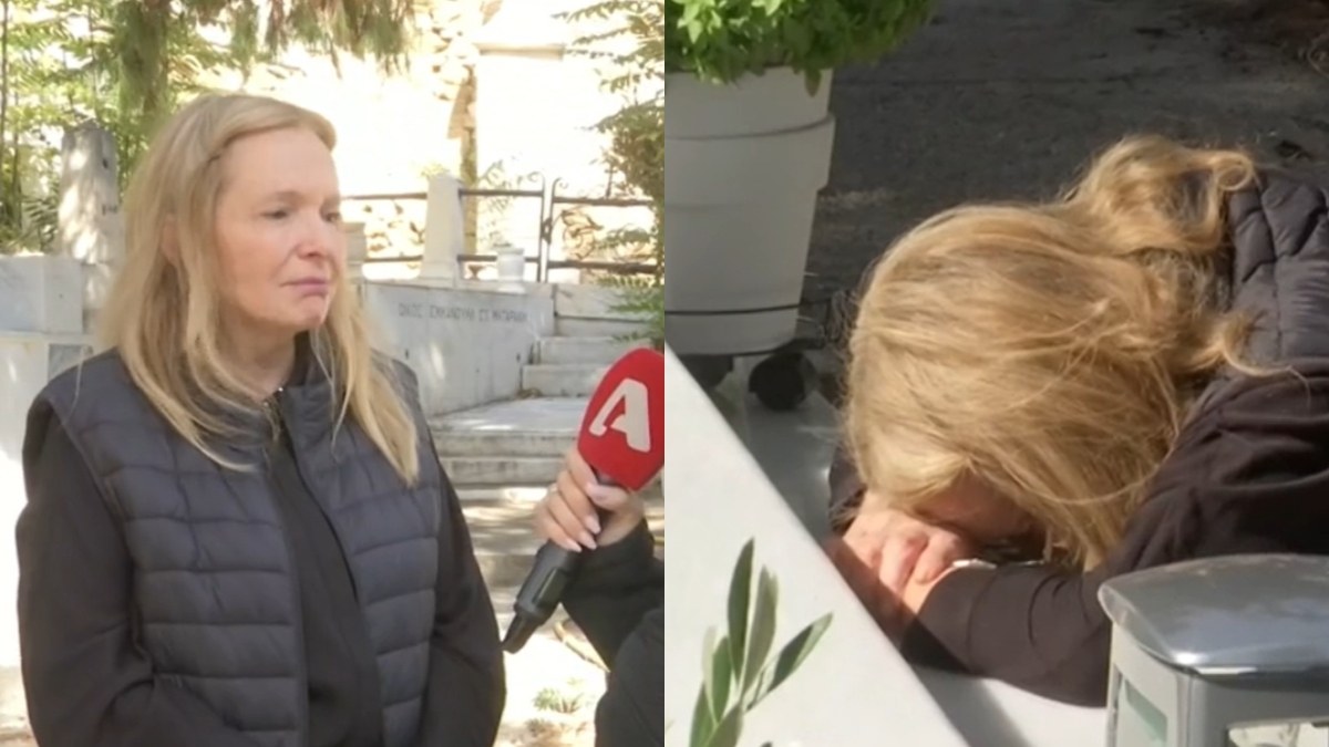 Γιάννης Μόρτζος: Συντετριμμένη πάνω από το μνήμα του η σύζυγός του, Γιούλη - «Δεν μου αρέσει η ζωή μου χωρίς εκείνον»