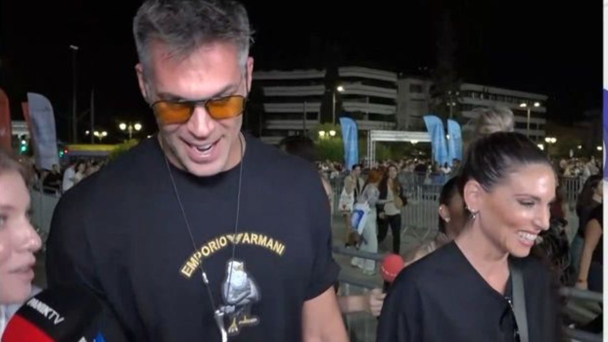 Η Αθηνά Οικονομάκου με τον Μπρούνο Τσερέλα στο Καλλιμάρμαρο
