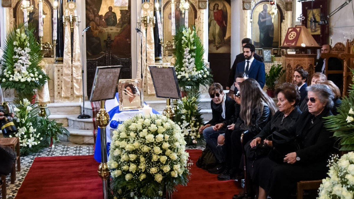 Η κηδεία της Βάσως Παπανδρέου