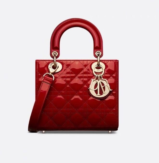 mini bag dior κόκκινη