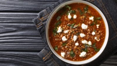 Φακές με φέτα