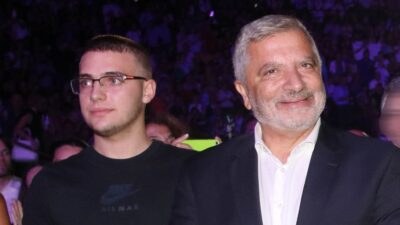Ο Γιώργος Πατούλης με το γιο του Αλέξανδρο