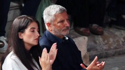 O Γιώργoς Πατούλης και η Νάνσυ Κοιλού σε έξοδό τους