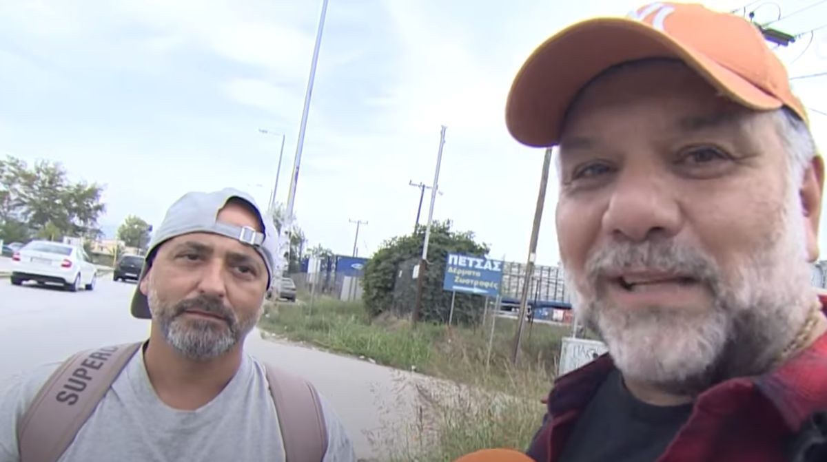 Ο Γρηγόρης Αρναούτογλου και ο Διονύσης Κυπριώτης στο The Roadshow.