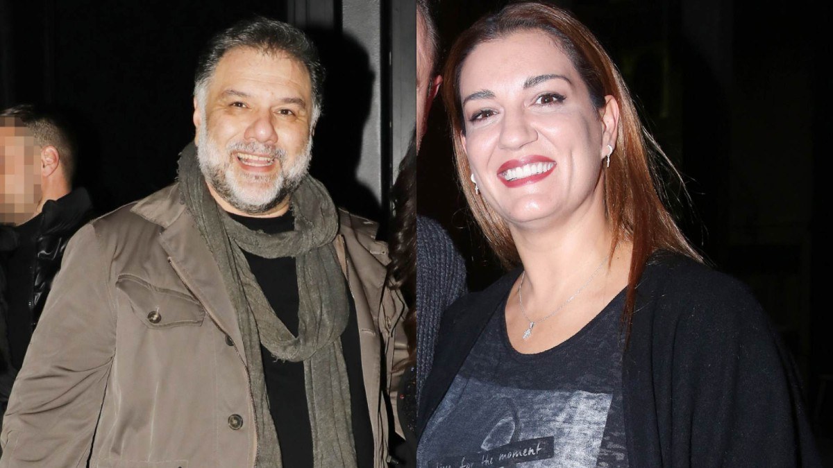 Ο Γρηγόρης Αρναούτογλου και η Ελίνα Παπίλα.
