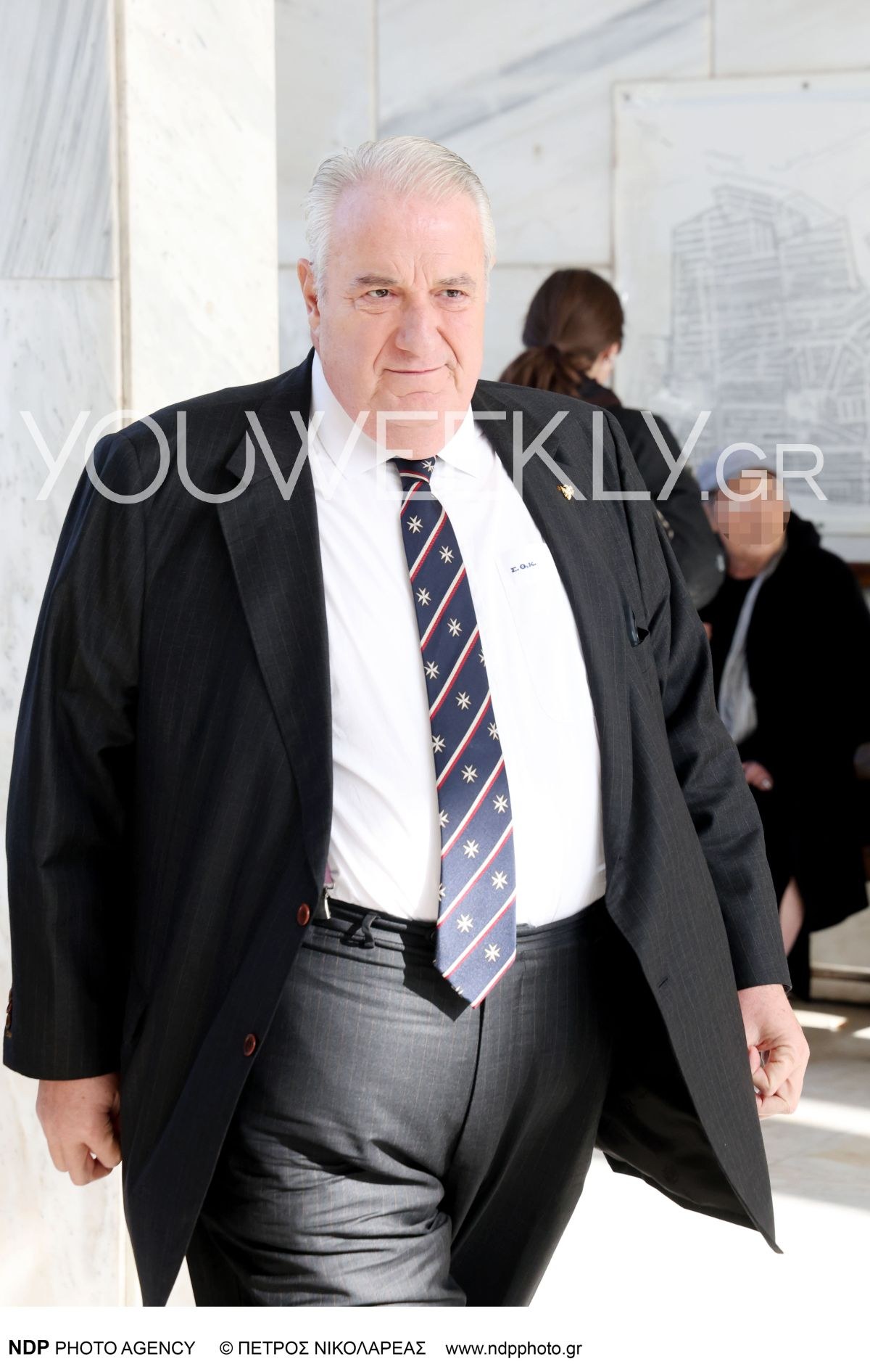 Ο Κεχαγιόγλου στην κηδεία του Αντώνη Λυμπέρη