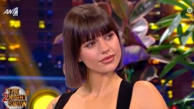 Η Μαριγκόνα μιλάει στην εκπομπή The 2 Night Show.