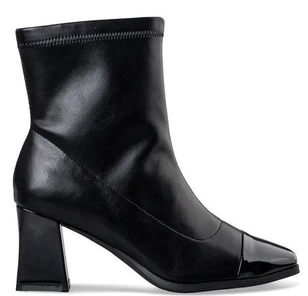 Μαύρο μποτάκι κάλτσα envie shoes