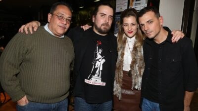 Ο Ισαάκ Σούσης και οι συνεργάτες του σε παρουσίαση δίσκου