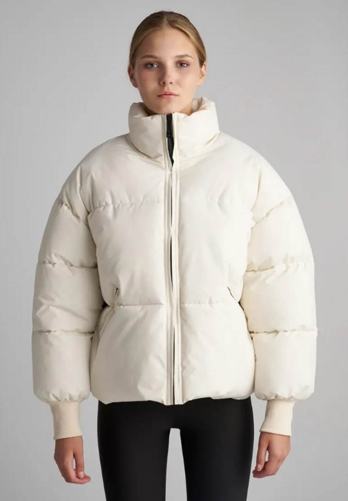 puffer jacket λευκό