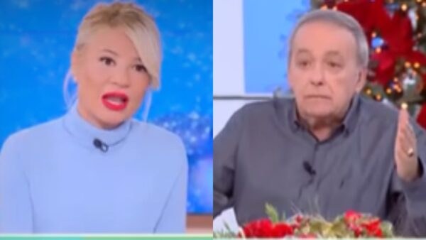 Η Φαίη Σκορδά και ο Ανδρέας Μικρούτσικος στον πλατό του Buongiorno