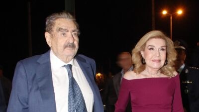 Ο Βαρδής Βαρδινογιάννης και η Μαριάννα σε έξοδό τους παλιά