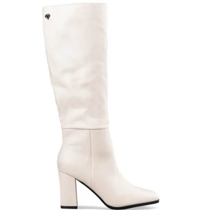 λευκές μπότες envie shoes