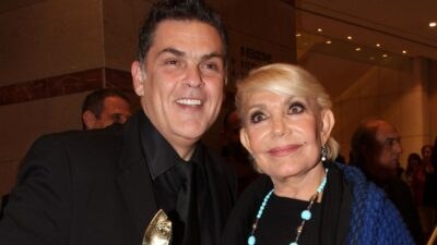 Ο Αντώνης Λουδάρος και η Μαρινέλλα στο Μέγαρο Μουσικής-Θεατρικά βραβεία κοινού 2013.