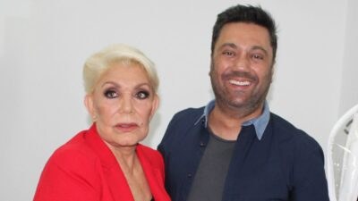 Ο Γιώργος Θεοφάνους και η Μαρινέλλα σε συναυλία.