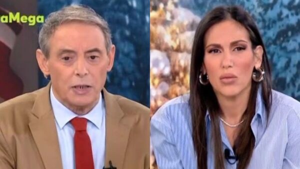 Ανθή Βούλγαρη και Ιορδάνης Χασαπόπουλος στο Κοινωνία Ώρα Mega
