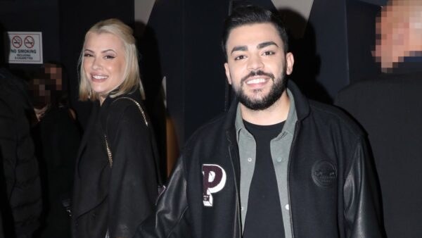 Η Λάουρα Νάργες και ο Χρήστος Σαντικάι σε βραδινή έξοδο.