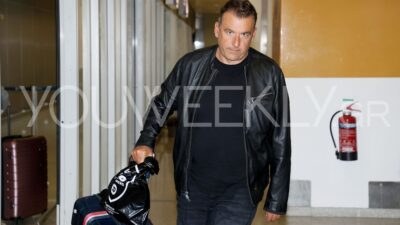 Ο Γιώργος Λιάγκας στο αεροδρόμιο