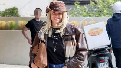 Η Κατερίνα Λιόλιου σε πρωινή βόλτα