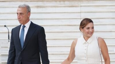 Ο Μίνως Μάτσας και η Όλγα Κεφαλογιάννη σε παλιά έξοδό τους