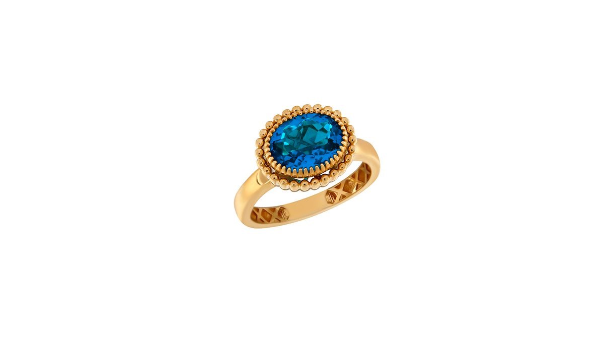 δαχτυλίδι με μπλε πέτρα kanakis jewels