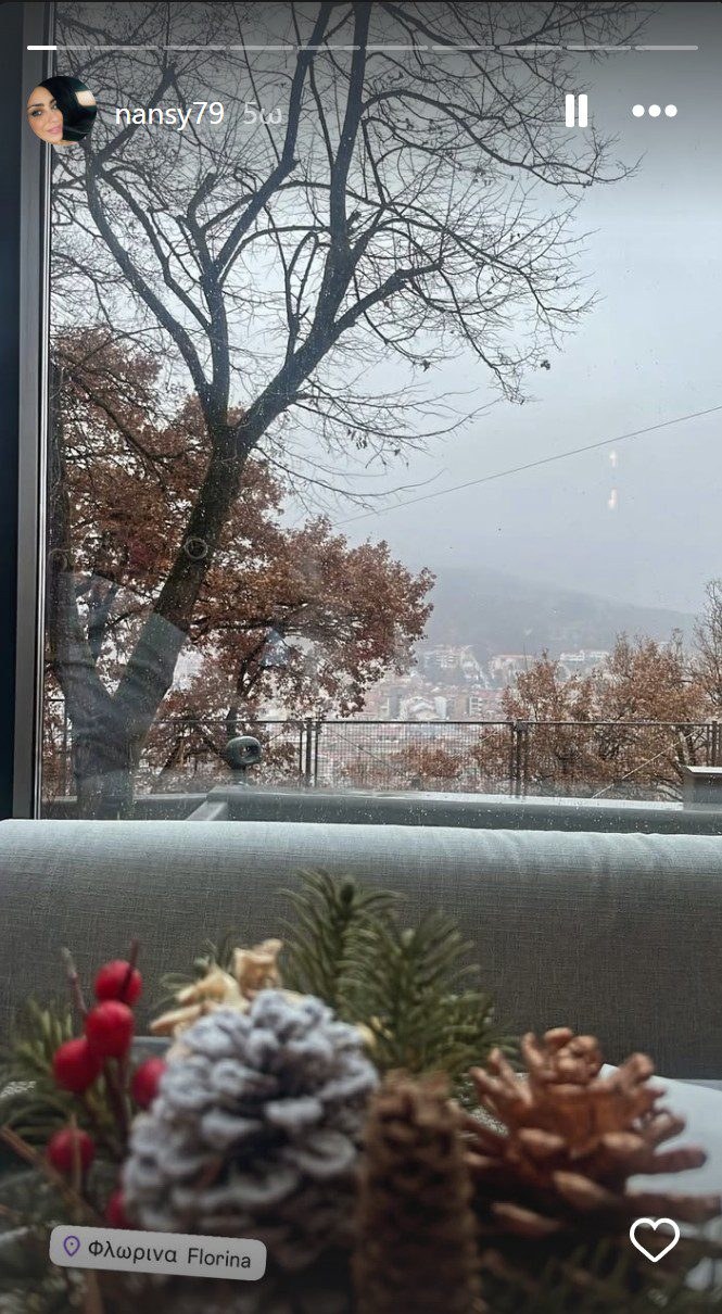 Η ανάρτηση της Νάνσυ Αντωνίου στα χιόνα