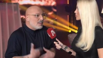 Ο Νίκος Μουτσινάς με την Κατερίνα Καινούργιου