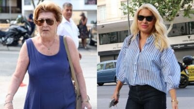 Η Βάσια Τριφύλλη και η Ελένη Μενεγάκη