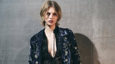 Μπορντό γόβες από τα Zara σε glam σύνολο