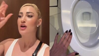 Η Ιωάννα Τούνη στις τουαλέτες του Ντουμπάι