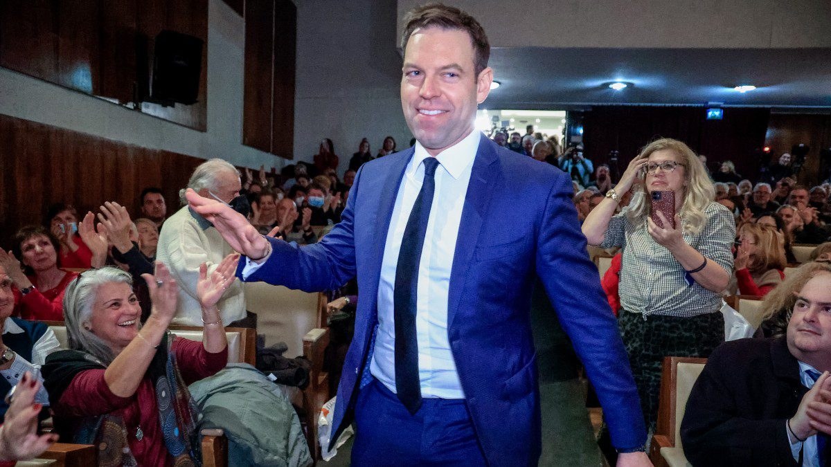Στέφανος Κασσελάκης στην παρουσίαση του βιβλίου του