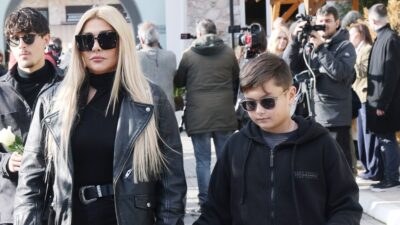Στο κοιμητήριο η Αγγελική Ηλιάδη